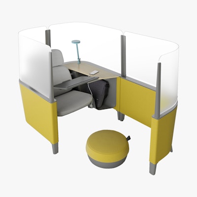 Brody Privacy Lounge with Extension