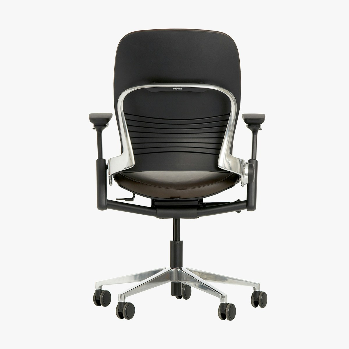 Steelcase Leap Premium Leather Office Chair Hunts Office