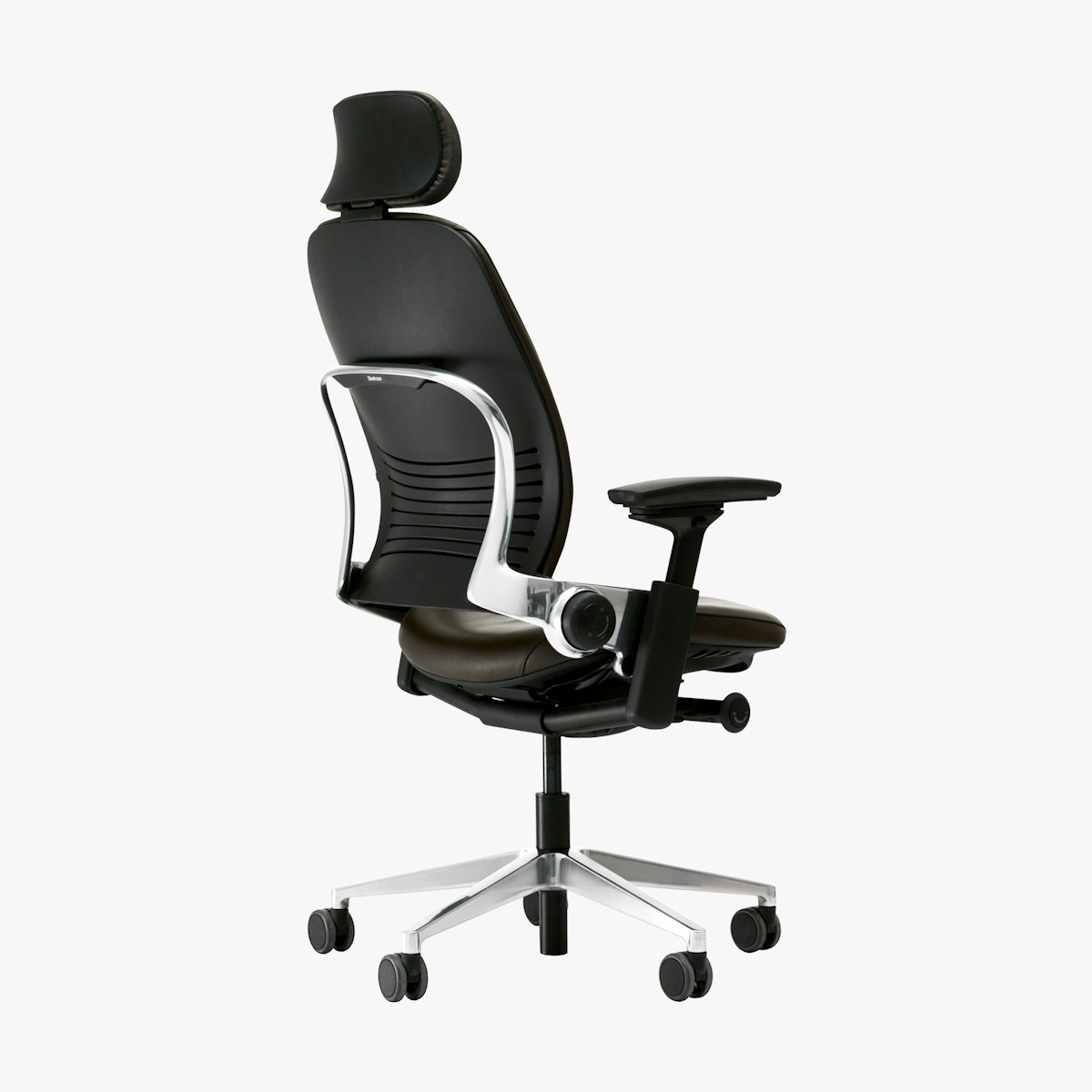 Steelcase Leap V2 Premium Leather Office Chair With Hunts Office