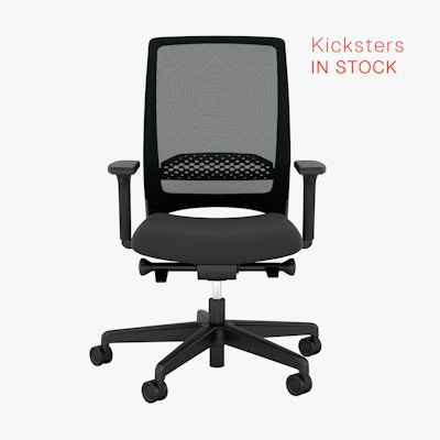 Kickster Mesh Back Office Chair | All Black | Quick Ship