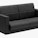 Canape 2 seater seat and back upholstery with square stiching